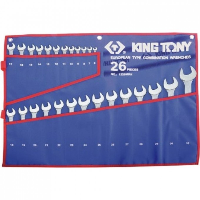 Набор комбинированных ключей KING TONY 1226MRN 725261
